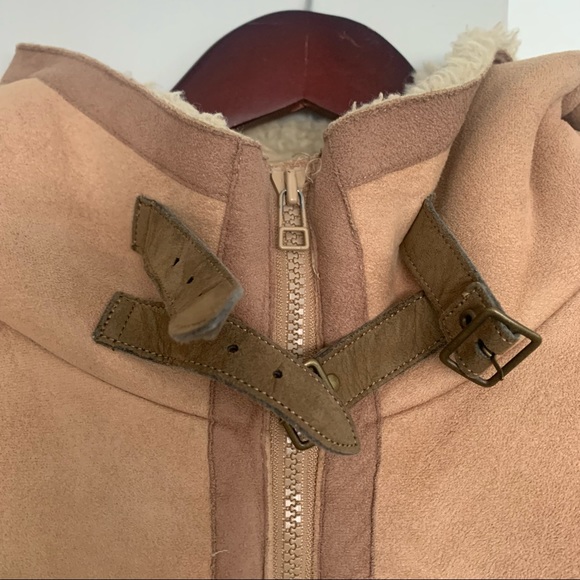 Suede shearling jacket Size US Medium - Picture 4 of 6